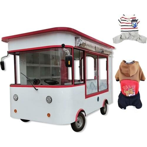 Electric Mobile Street Food Cart Truck Clothes Kiosk Shopping Van Multifunction Dress T-shirt Vending Kiosk for Sale