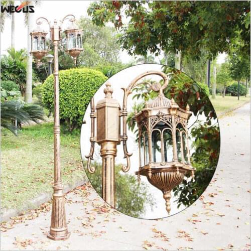 H≈2.6M) European landscape lights antique garden lights 2 headlights park road garden engineering lighting
