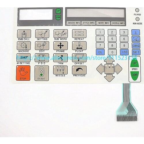 Good Quality SWF Sunstar Embroidery Machine Spare Parts Genuine Control Panel Keyboard Keypad Membrane