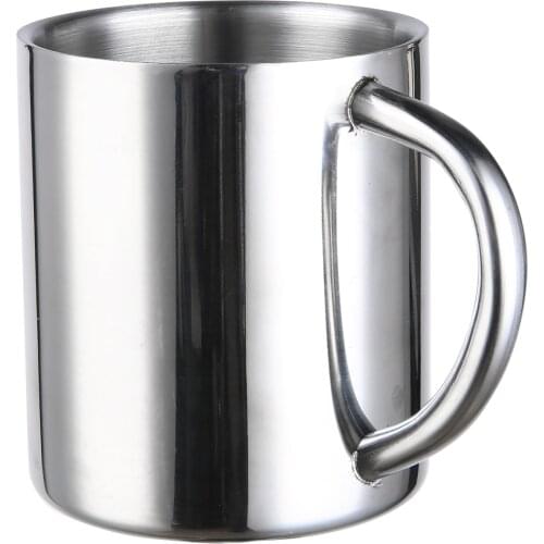 200ml Portable Stainless Steel Coffee Mug Cup Student Double Wall Coffee Tea Cup Multi Useful Home Office Travel Water Milk Mug