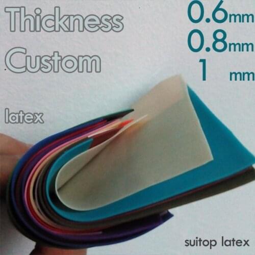 Latex 0.6mm 0.8mm 1mm thickness Custom made extra fee