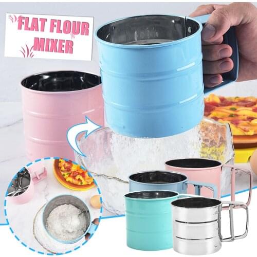 Hot sell Sieve For Flour Flour S Ifter For Baking Semi-automatic Powdered Sugar Sieve With Hand Press Sieve For Rubbing Berries