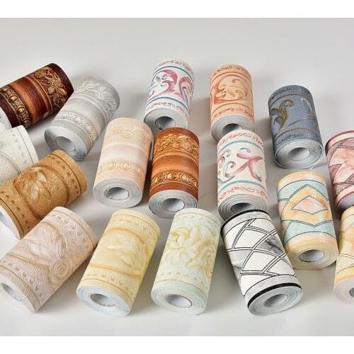Waist line baseboard pvc kitchen bedroom living room bathroom tile decorative stickers wall wallpaper self-adhesive