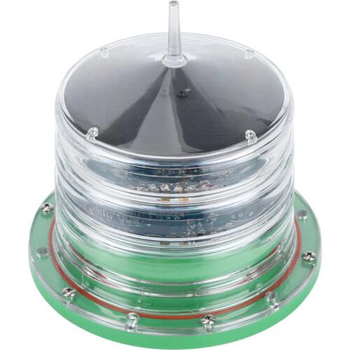 Barge Safety Beacon Light IP68 Waterproof Solar Ship Beacon Light Barge LED Navigation Flashing Floating Marine Boat Accessory