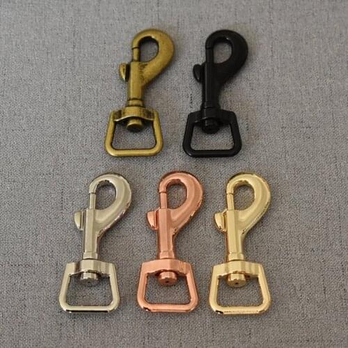 10 pcs/pack Metal Clasps Lobster for 15mm Strap Bag Buckles Dog Collar Keychain Swivel Trigger Clips Snap Hook DIY Accessories