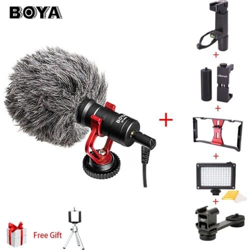 BOYA BY-MM1 Video Record Microphone Compact On-Camera Recording Mic for iPhone X 8 7 Huawei Nikon Canon DSLR