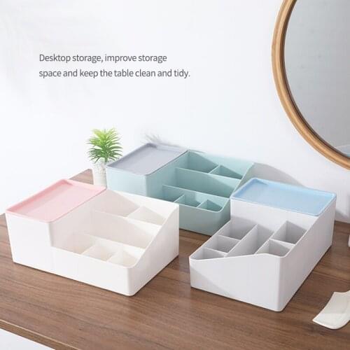 Multifunctional Skin Care Products Remote Control Cosmetics Jewelry Storage Box Makeup Cosmetics Storage Box