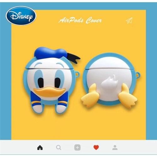 Cartoon three-dimensional Donald Duck butt Apple AirPods pro3 wireless headset silicone protective cover gift
