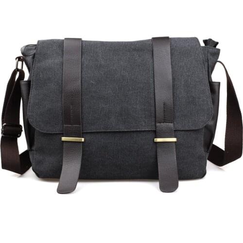 Handbag men Retro messenger bag high quality mens travel shoulder classical design male canvas wholesale Crossbody School bags