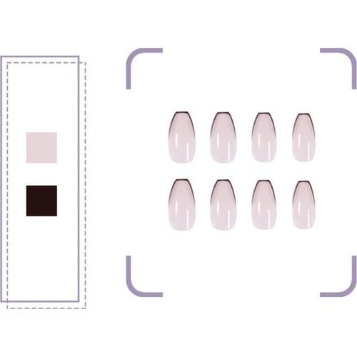 Wearing Nail French Ballet Nail Patch Glossy Nail Patch Patch Fake Nail Finished Nail Product Patch Art Wearing Nail C9G4