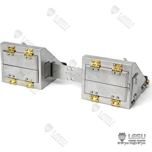 LESU Metal Toolbox Sand Filter for 1/14 TAMIYA VOLVO FH16 Tractor Truck Model DIY Car