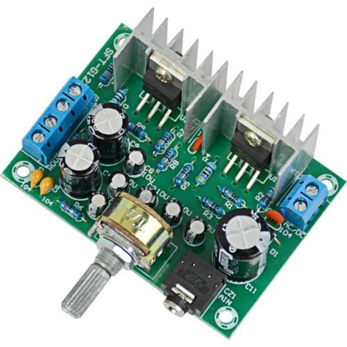 15W+15W 12V Power Supply TDA2030 Audio Amplifier Board 2.0 Dual Channel Pure Rear Amplifier Board