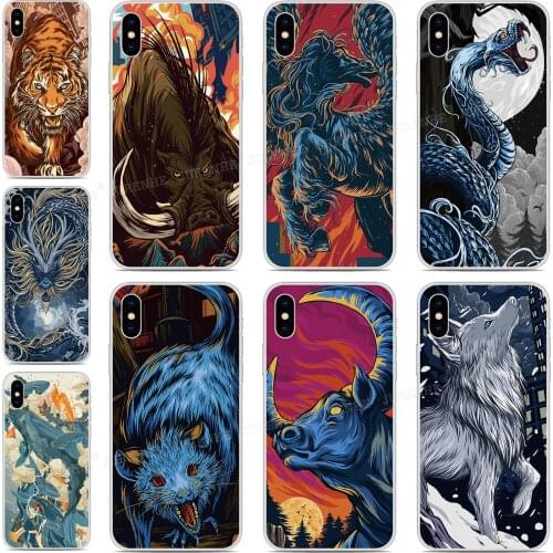Custom Photo Silicone Cover 12 Zodiac Animal For Vodafone Smart N11 V11 N10 V10 X9 E9 C9 N9 Lite V8 N8 E8 Prime 6 7 Phone Case