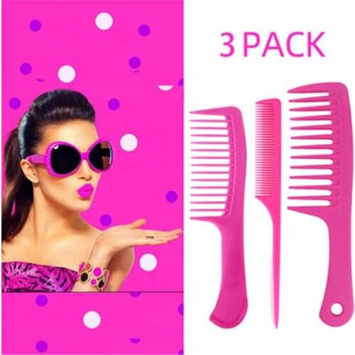 3pcs/set Profesional Hair Styling Comb Salon Lift Teasing Tail Comb Hairdressing Wide Teeth Comb Home DIY Barber Hair Tools