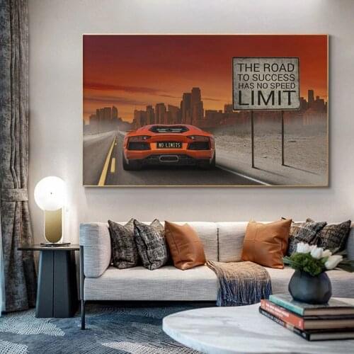 Modern Abstract Motivational Wall Art Canvas Painting Wall Art Posters Prints Inspirational Wall Pictures for Office Bedroom