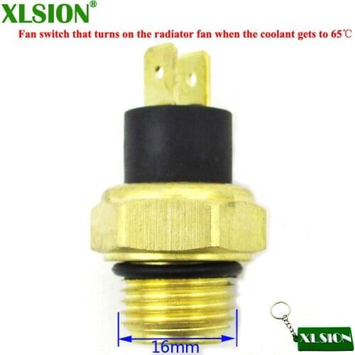 XLSION M16 Radiator Thermal Fan Switch Thermostat For 250cc Water Cooled ATV Quad Scooter Motorcycle Parts