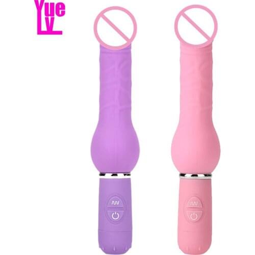 YUELV 10 Mode Silicone G-spot Massage Big Realistic Dildo Vibrator Penis Female Masturbation Adult Erotic Sex Products For Women