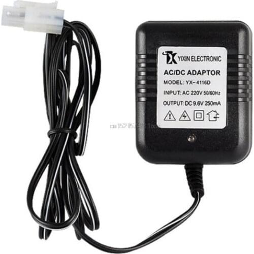 Rechargeable Battery Charger Ni-Cd Ni-MH Batteries Pack KET-2P Plug Adapter 9.6V 250mA Output RC Toy