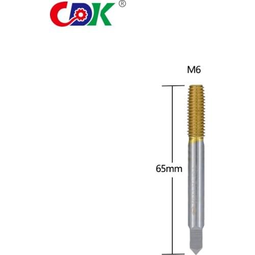 1Pcs M6 Roll Form Tap Ti-coated HSS Right Hand Tap Drill Hand Tools Screw Thread