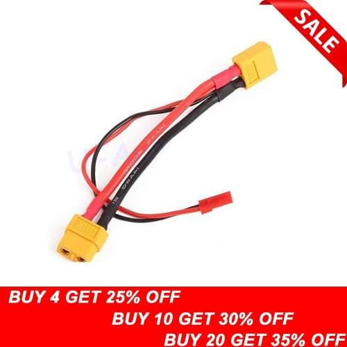 1pcs XT60 Male Convert to XT60 Female & JST Female Conversion Charger Cable Dropship
