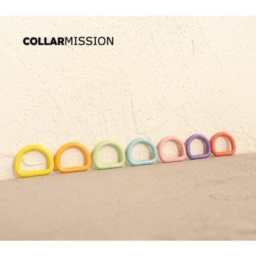 100pcs/lot D ring for 20mm Webbing sewing mountaineering Bag diy dog collar accessory plated D-shaped buckle 7 colours