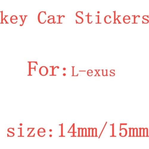 2pcs 20pcs L-exus 14mm 15mm Car Key Shell Sticker Logo Emblem Symbol