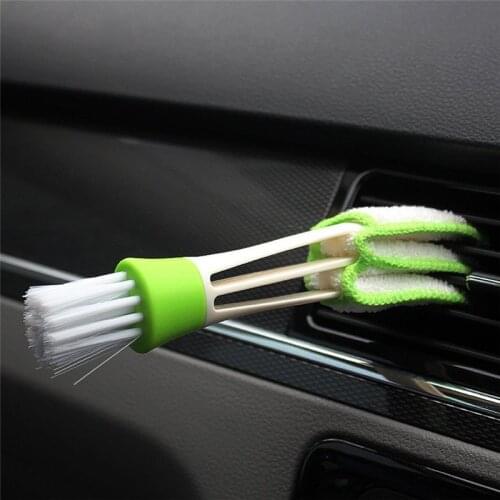 2 In 1 Car Air-Conditioner Outlet Cleaning Tool Multi-purpose Dust Brush Car Accessories Window Blinds Brush Air Condition Brush