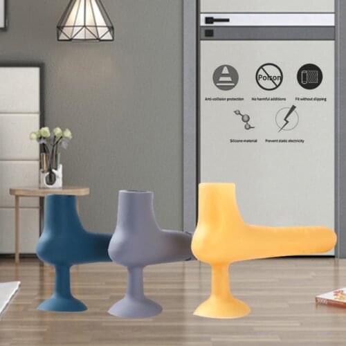 3 Colors Anti-collision Thicken Silicone Door Knob Covers Handle Sleeve Gloves Protector For Household Bedroom Living kitchen