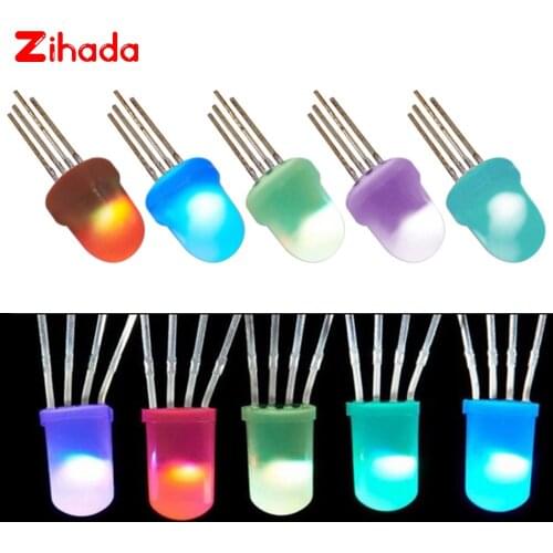 5mm 8mm Round RGB Full Color Neon Pixel IC APA106 F5 F8 RGB Led Beads Arduino Frosted Led Chips Like WS2811 WS2812 WS2812B DC 5V