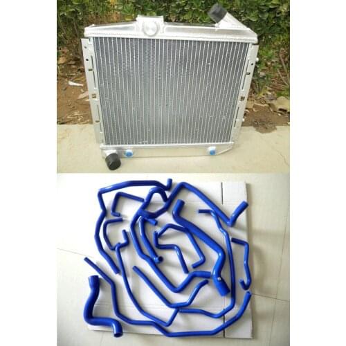 Aluminum Radiator + Coolant Hose For Renault Super 5/R5 GT B/C40 1.4 turbo Phase 2 1988-1991 1989 1990 88 89 90 91