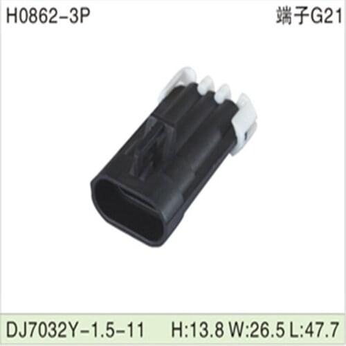 Free shipping 500pcs DJ7032Y-1.5-11 1.5mm 3Pin AMP Car Electrical Wire Connectors for AUdi,VW，BMW，Honda，Toyota，Ford，Mitsubishi