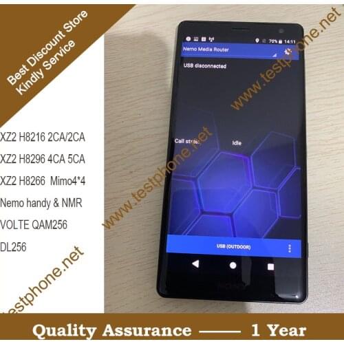Free shipping DHL+ XZ2 H8296 NEMO HANDY &NMR & + VOLTE+ 4x4MIMO + 256QAM+3CC+4CC+55CC Testing
