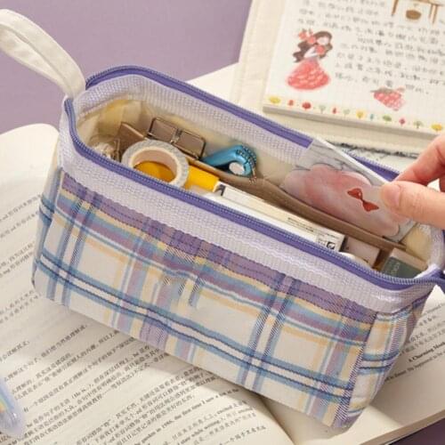 80% Off Pencil Case Large Capacity Multifunctional Canvas Cute School Supplies Pen Bag for Students