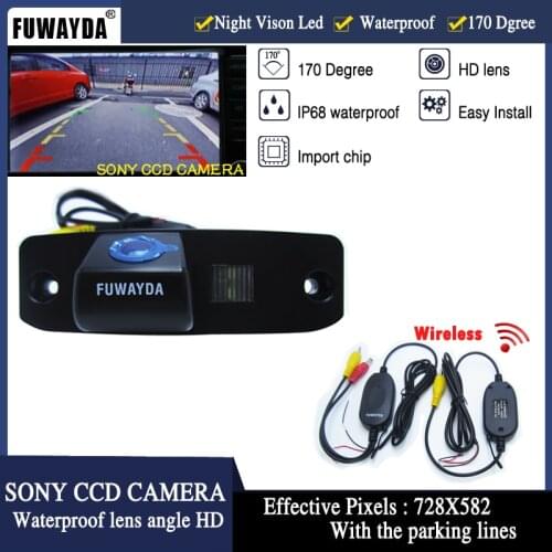 FUWAYDA Wireless FOR SONY CCD Chip Car Reverse Rear View CAMERA for KIA Carens/Borrego/Oprius/Sorento/Sportage R / KIA CEED HD