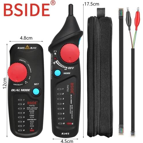BSIDE Cable Tracker FWT81 FWT82 RJ45 RJ11 Telephone Wire Network LAN TV Electric Line Finder Tester Wire Tester Tracker