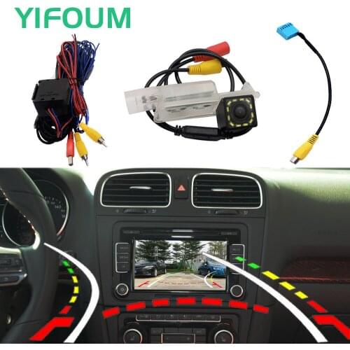 Fisheye Dynamic Trajectory HD Car Rear View Backup Camera For Volkswagen VW Golf 7 2012 2013 2014 2015 & Original Factory Screen