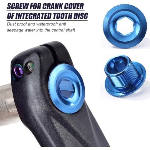 M18 MTB Bike Crank Cover Crankset Fitting Biking Portable Dustproof Screw Cap Waterproof Aluminum Alloy Cycling Parts 1 pcs