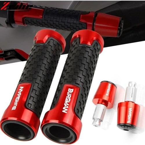Motorcycle Handlebar Hand Grips End Handle Bar Cap End Plug For Suzuki BURGMAN 650 400 125 200 AN650 AN400 Skywave AN125 AN200
