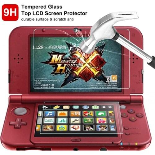 2/6 PCS Screen Protector For Nintendo New 3DS XL LL Tempered Glass UP + Down Full Cover Game Console Protective 3DSXL Film Guard