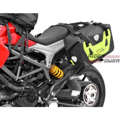 2019 new arrival Motorbike luggage bags Motorcycle waterproof saddle bags side bag outdoor travel 25-50L waterproof
