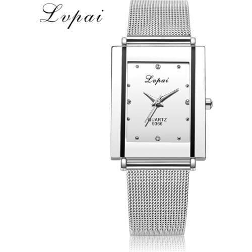 New Arrive LVPAI Brand Women Fashion Luxury Watch Square Ladies Quartz WristWatches Bracelet Women Dress Watch Relogio LP09