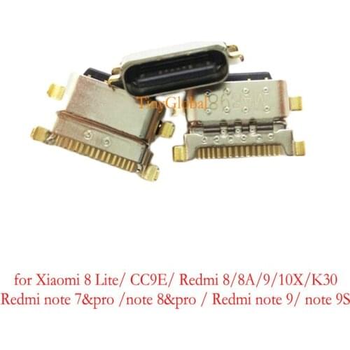 3pcs/lot New USB charger charging connector dock port plug replacement for Xiaomi Redmi note 7 pro /note 8 pro /note 9 9S
