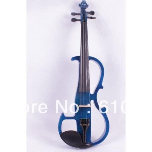 New orange 4 string 16'' Electric Viola Silent Solid Wood Body Powerful Sound Case Bow
