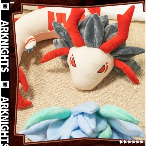 Game Arknights Nian Dusk Cartoon Dragon U Shaped Pillow Protector Siesta Cushion Plush Doll Travel Neck Pillow Cosplay Gift