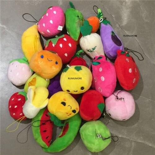 4-13CM Approx. Sweet Vegetable Plush Stuffed Toy , Little Plush Toy Doll Kids Accessories Gift Plush Toy
