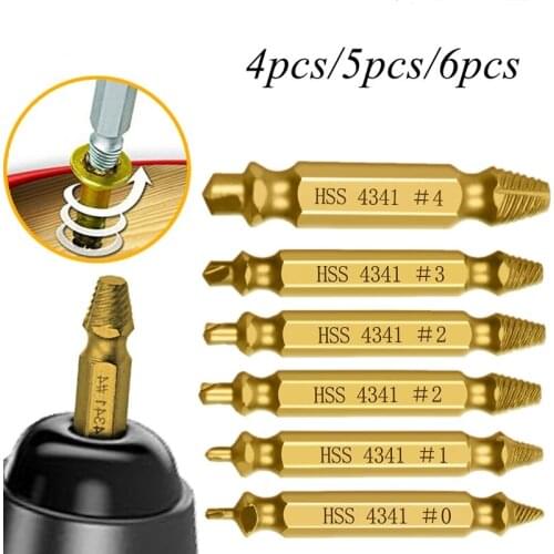 A variety of damaged screw extractor drill bit damaged screw bolt remover shelling screw extractor multifunction removal tool