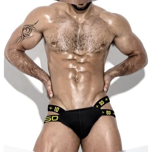 Men Sexy Under Wear Gay Sexy Underwear Sexy Fashion Double Ding Sexy High-bounce Panties Men GAY Leggings COTTON