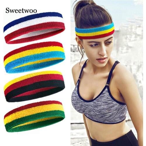 Sports Hair Band Breathable Sweat Towel Guide Sweat Band Basketball Running Boxer Elastic Sweat Band Fitness Yoga Hair Band