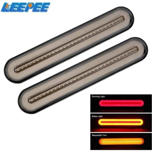 2Pcs LED ATV Truck Trailer Lights Stop Flowing Turn Signal Brake Lamp Turn Indicator Waterproof Universal Car Rear Tail Light