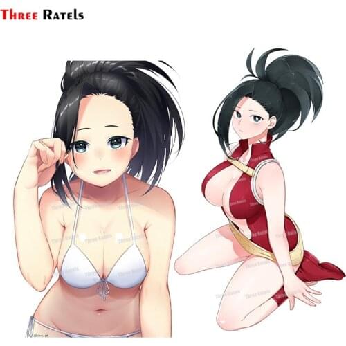 Three Ratels A33 Cute Anime Yaoyorozu Momo Boku No Hero Academia For Girls Room Wall Decorative Sticker Car&Laptop&Toy Decal